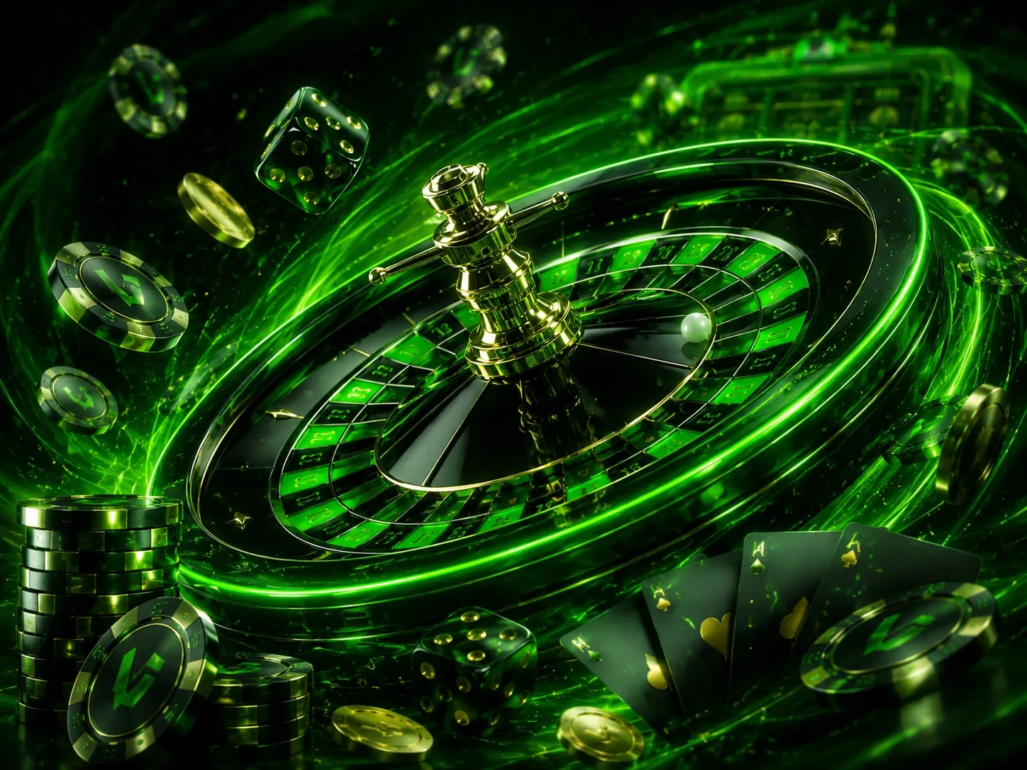 Midnight Roulette Green Fortune Whirl